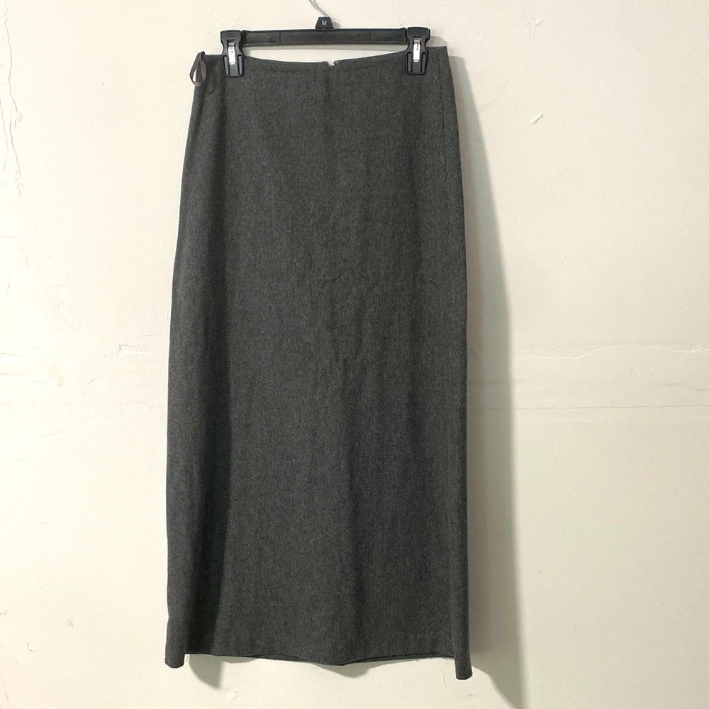 GAP Women’s Gray Wool Blend Midi Skirt S 2| 74% Wool Stretch Lined Career Work